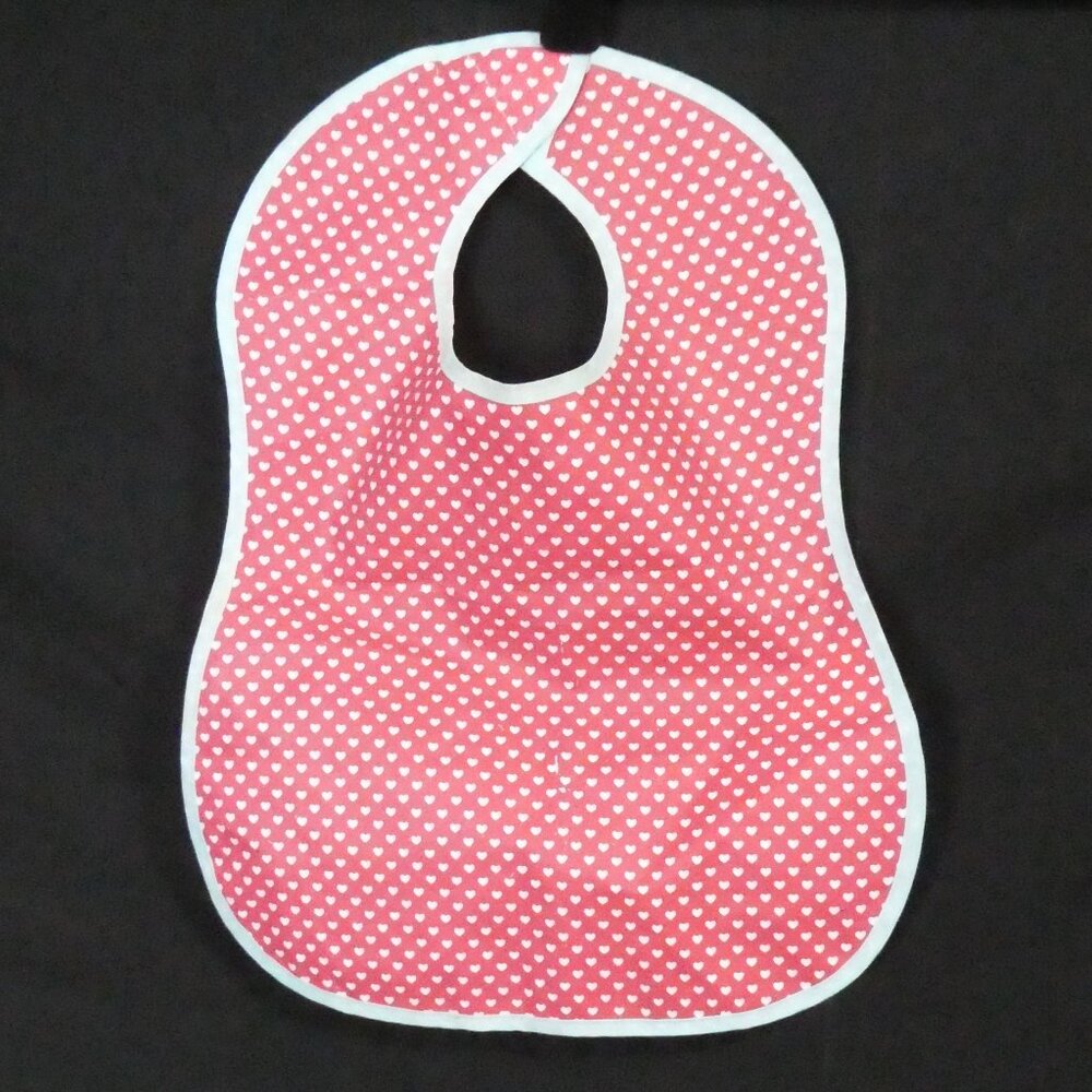 MOTHERSCARE | OS - one size | Baby - Infant - Toddler | Red Heart Print Baby Bib
